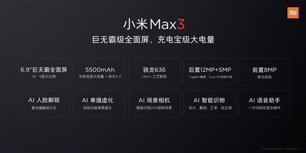 مشخصات گوشی Mi max 3 توسط شیائومی تأیید شد