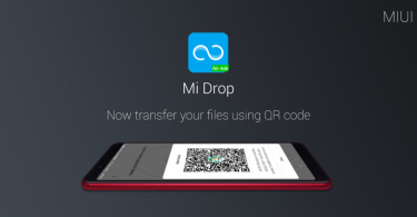 انتقال فایل ها در Mi Drop از طریق کد QR